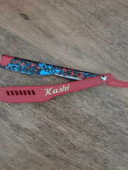Load image into Gallery viewer, Kashi RR-130C Straight Razors Blade Red and print Color