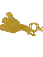 Load image into Gallery viewer, Kashi RG-210 Barber Straight Edge Shaving Razor Single Finger Ring Gold Color