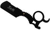 Load image into Gallery viewer, Kashi RB-210 Barber Straight Edge Shaving Razor Finger Ring Black Color