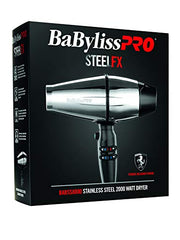Load image into Gallery viewer, BaBylissPRO BABSS8000 STEELFX 2000 Watt Stainless Steel Hair Dryer