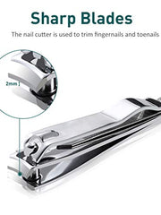 Load image into Gallery viewer, Nail Clippers Toenail Clipper Professional Fingernail Cutter Stainless Steel Nail Cutter Kit for Women Men Seniors