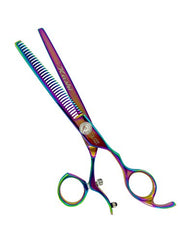 Load image into Gallery viewer, Kashi CR-522T Professional Rotating Thumb Styling, Barber Thinning Shears 6.5" Japanese Cobalt Steel