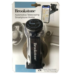 Brookstone, Universal Car Telescoping Smartphone Holder, Strong Magnetic Hold,  Color: Black