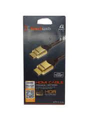 Load image into Gallery viewer, HDMI Cable Premium Certified optimized for 4K Blackweb High Speed 4ft