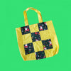 Handmade Bag Cotton , Christmas print and Yellow & White Color for women