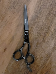 Load image into Gallery viewer, Kashi-B-1160-Professional-Shears-Hair-Cutting-6-inch-Black-Color