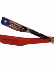 Load image into Gallery viewer, Kashi Puerto Rico Flag Straight Barber Razor