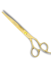 Load image into Gallery viewer, Kashi G-1180 Professional Hair Cutting Shears, 8 inch Gold Color
