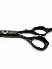 Load image into Gallery viewer, Kashi CB-542D Professional Shears, Hair Cutting Cobalt Steel, 6" Black Color