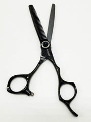 Load image into Gallery viewer, Professional Kashi Shears Set, Hair Cutting (B-3360), and Thinning Shears (B-3330T) Japanese Stainless Steel, Black Color,