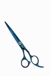 Kashi BL-1170 Professional Hair Cutting Shears Japanese Steel, 7 inch Blue Color