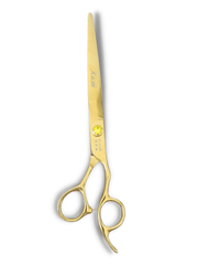 Load image into Gallery viewer, Kashi G-1180 Professional Hair Cutting Shears, 8 inch Gold Color