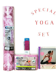 Load image into Gallery viewer, Yoga Set Yoga Mat 5mm thick , Block, Strap and Book for Beginner Special Combo