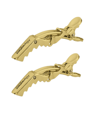 Load image into Gallery viewer, Babyliss PRO Barberology Gold Hair Clips - 2pcs