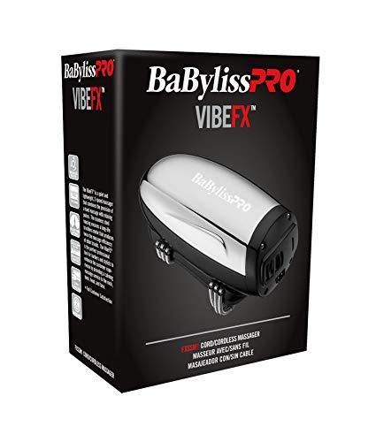 BaBylissPRO VibeFX Cord/Cordless Massager Silver 