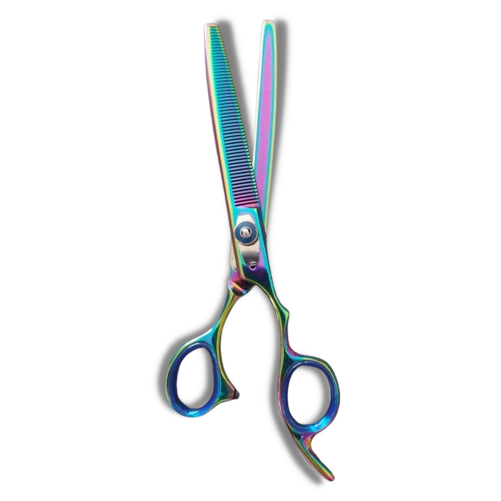 Kashi Professional BR-403TL Thinning Shears Scissors 7.5 56 Teeth Rainbow  Color