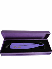 Load image into Gallery viewer, Kashi Profesional Hair Styling Thinning Razor HR-101PR Japanese Steel Purple Color