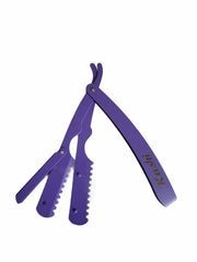 Load image into Gallery viewer, Kashi Profesional Hair Styling Thinning Razor HR-101PR Japanese Steel Purple Color