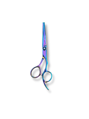 Load image into Gallery viewer, Kashi Professional Cutting Hair Shears SR-555 Rainbow Color - Japanese Steel 5.5 inch