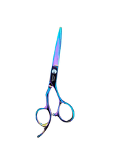 Load image into Gallery viewer, Kashi Professional Cutting Hair Shears SR-555 Rainbow Color - Japanese Steel 5.5 inch