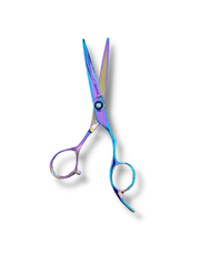 Load image into Gallery viewer, Kashi Professional Cutting Hair Shears SR-555 Rainbow Color - Japanese Steel 5.5 inch