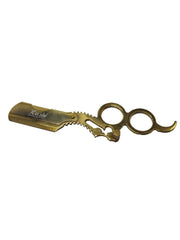 Load image into Gallery viewer, Kashi RG-211 Barber Straight Edge Shaving Razor Single Finger Ring Gold Color