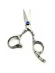 Load image into Gallery viewer, Professional Kashi Shears, Hair Cutting S-3160, Japanese Steel, 6" Silver Color