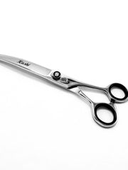 Load image into Gallery viewer, Kashi S-4080C Professional curved shears 8" Japanese Stainless Steel.