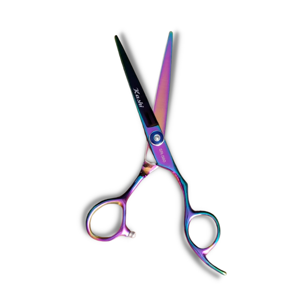 Kashi Professional Cutting Hair Shears SR560 Rainbow Color Japanese