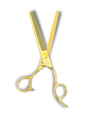 Load image into Gallery viewer, Kashi G-1146LT Professional Hair Thinning scissors, 6.5 inch Gold Color 46 Teeth