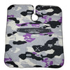 Professional Cape Men's Grooming Barber Pro, One Size, Camo Purple and Gray Print