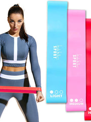 Load image into Gallery viewer, Nicole Miller, Resistance Loops  3 Level Exercise Bands Set