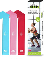 Load image into Gallery viewer, Nicole Miller, Resistance Loops  3 Level Exercise Bands Set