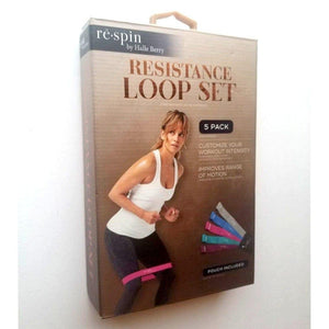 Resistance Loop Bands set, Brand Re-spin By Halle Berry. 5 Levels.