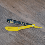 Load image into Gallery viewer, Kashi RY-130C Straight Razors Blade Yellow print Color- for barber

