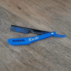 Kashi RBL-130C Straight Razors Blade Blue and print Color