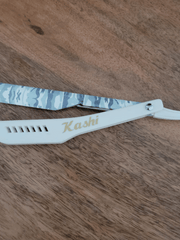 Load image into Gallery viewer, Kashi RW-130C  Straight Razors Blade  White camo  print  Color
