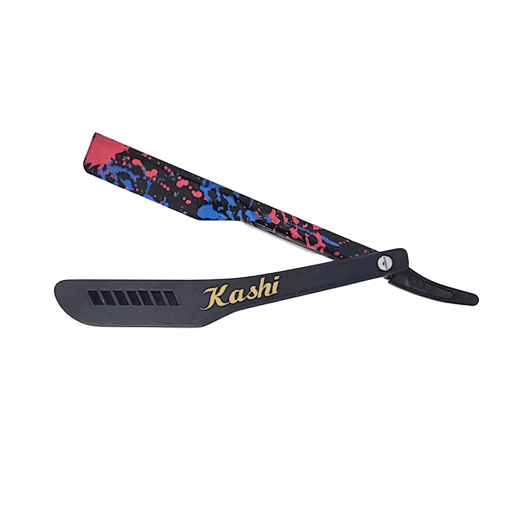 Kashi RB-130C Straight Razors Blade Black and print Color | Trader K LLC