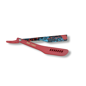 Kashi RR-130C  Straight Razors Blade  Red and print  Color