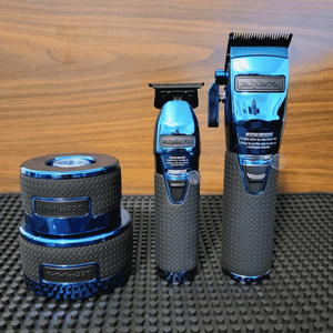 BaByliss PRO Limited BLUEFX Boost+ Clipper & Trimmer Set with Charging Base Model FXHOLPKCTB-BC , 074108459732 edition 2022