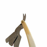 Load image into Gallery viewer, Kashi Professional Barber Razor Shaving White Bone Handle and Silver Color
