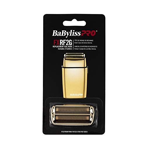 BaByliss PRO Barberology FXRF2G Double Foil Replacement Foil & Cutters for FXFS2, Gold