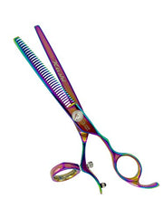 Load image into Gallery viewer, Kashi CR-522T Professional Rotating Thumb Styling, Barber Thinning Shears 6.5&quot; Japanese Cobalt Steel
