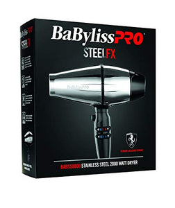 BaBylissPRO BABSS8000 STEELFX 2000 Watt Stainless Steel Hair Dryer