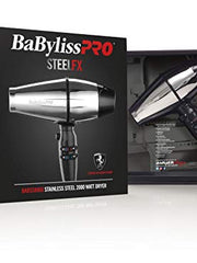 Load image into Gallery viewer, BaBylissPRO BABSS8000 STEELFX 2000 Watt Stainless Steel Hair Dryer
