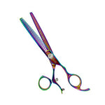 Load image into Gallery viewer, Kashi CR-522T Professional Rotating Thumb Styling, Barber Thinning Shears 6.5&quot; Japanese Cobalt Steel
