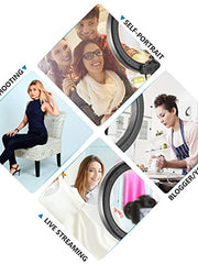 Load image into Gallery viewer, Neewer Ring Light Kit:18&quot;/48cm Outer 55W 5500K Dimmable LED Ring Light, Light Stand, Carrying Bag for Camera,Smartphone,YouTube,TikTok,Self-Portrait Shooting, Black, Model:10088612
