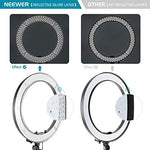 Load image into Gallery viewer, Neewer Ring Light Kit:18"/48cm Outer 55W 5500K Dimmable LED Ring Light, Light Stand, Carrying Bag for Camera,Smartphone,YouTube,TikTok,Self-Portrait Shooting, Black, Model:10088612
