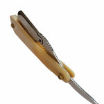 Load image into Gallery viewer, Kashi Professional Barber Razor Shaving White Bone Handle and Silver Color
