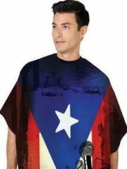 Load image into Gallery viewer, Puerto Rico Barber Cape | Puerto Rico&#39;s flag
